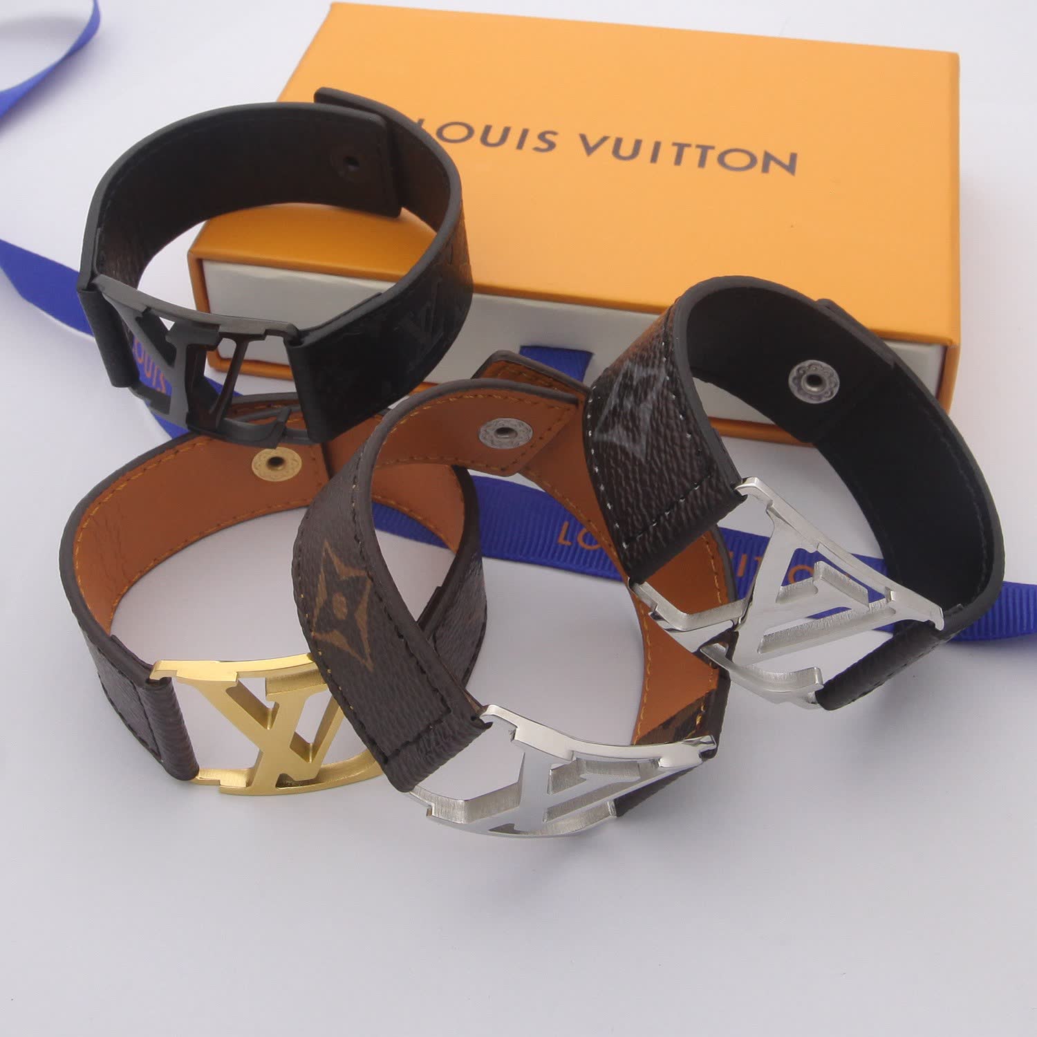 Louis Vuitton Monogram Leather Bracelet